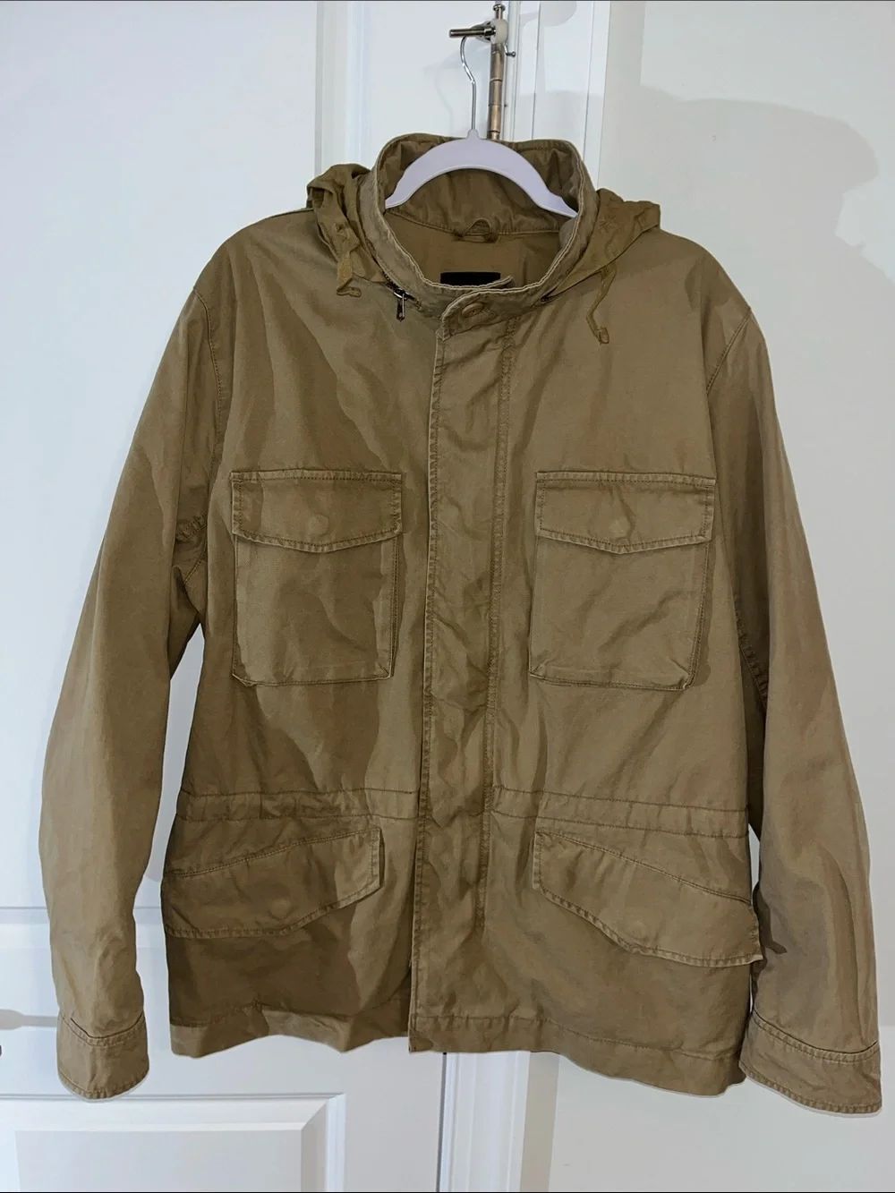 Vintage Tan Gap Classic Fatigue By Definition Military Parka Jacket w/Hood XL